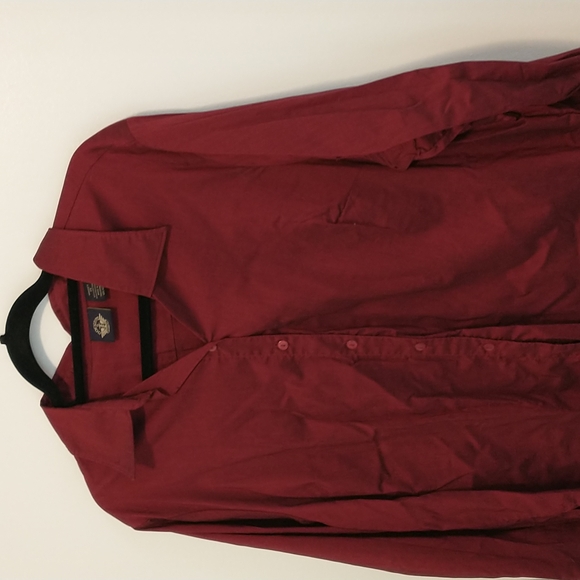 3/$15 Dockers red button up shirt - Picture 2 of 4